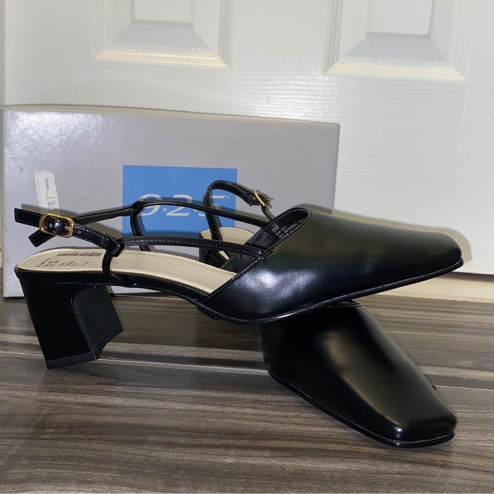 New! 9.2.5 Shawnna Square-toe Slingback Heels
